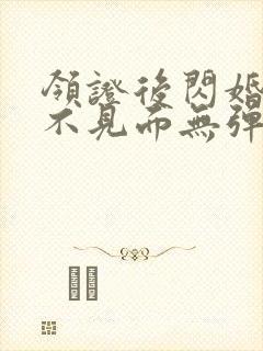 领证后闪婚老公不见面无弹窗