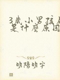 3岁小男孩尿床是什么原因