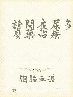 请问夜尿多吃什么药治疗