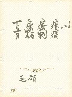 下身瘙痒,小便有点刺痛