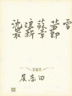 沈浪苏若雪免费最新章节