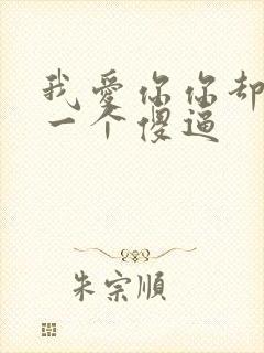 我爱你你却爱着一个傻逼