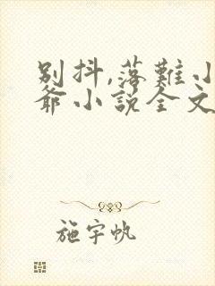 别抖,落难小少爷小说全文免费阅读