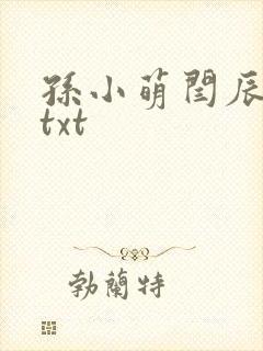 孙小萌闫辰免费txt