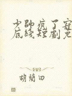 少帅疯了宠妻没底线短剧免费观看全集