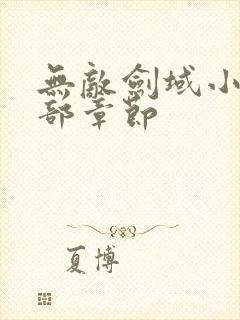 无敌剑域小说全部章节