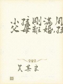 小孩刚满周岁,父母离婚,孩子归谁