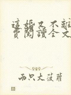 这婚又不离了免费阅读全文