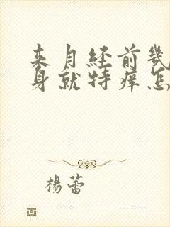 来月经前几天下身就特痒怎么回事