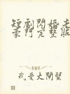 短剧闪婚老公是豪门完整版