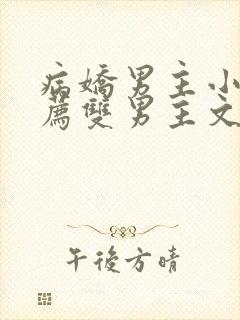 病娇男主小说推荐双男主文