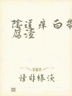 阴道痒 白带豆腐渣