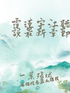 霍瑾宇江听雨小说最新章节