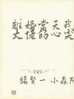 离婚当天我成了大佬的心尖宠主演