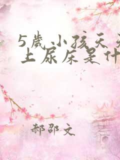 5岁小孩天天晚上尿床是什么原因