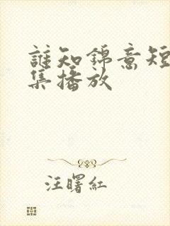 谁知锦意短剧全集播放