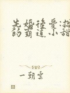 先婚后爱:总裁的霸道小甜妻