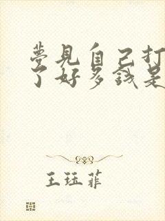 梦见自己打牌输了好多钱是什么预兆