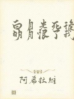 白月光死后,江明月恨了我十年