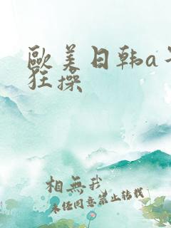 欧美日韩a午夜狂操