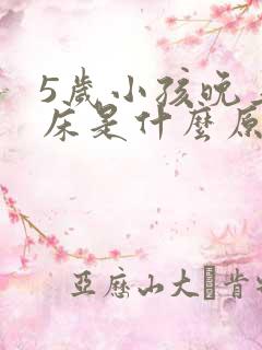 5岁小孩晚上尿床是什么原因造成的