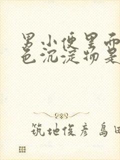 男小便里面有白色沉淀物是什么东西