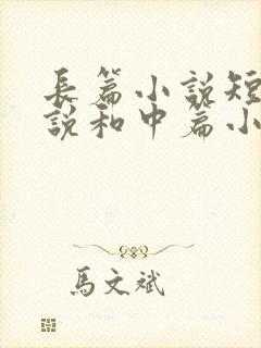 长篇小说短篇小说和中篇小说