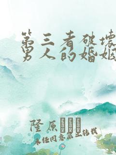 第三者破坏我和男人的婚姻怎么处理