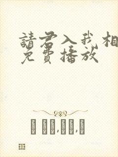 请君入我相思局免费播放