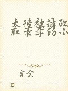 太后被摄政王强取豪夺的小说