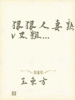 狠狠人妻熟妇av又粗...