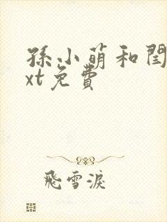 孙小萌和闫辰txt免费