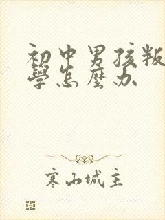 初中男孩叛逆厌学怎么办