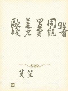 欧美男同gv在线免费观看