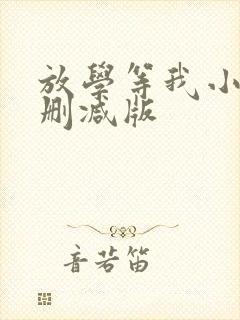 放学等我小说未删减版