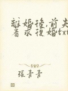 离婚后,前夫哭着求复婚txt