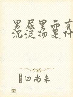 男尿里面有白色沉淀物是什么原因