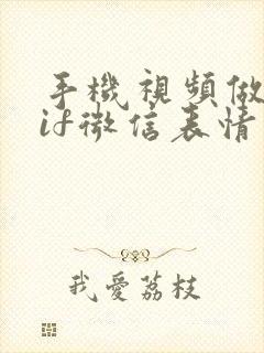 手机视频做成gif微信表情包