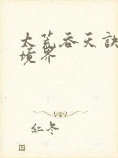 太荒吞天诀全部境界