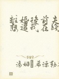 离婚后前夫总是想追我在线小说