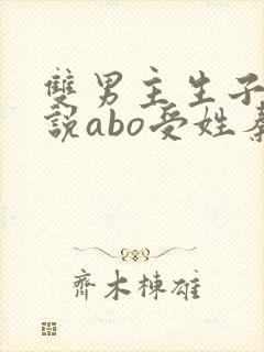 双男主生子文小说abo受姓秦