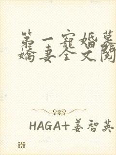 第一宠婚慕少的娇妻全文阅读