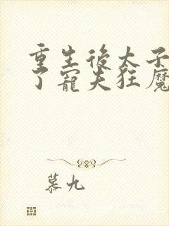 重生后太子妃成了宠夫狂魔