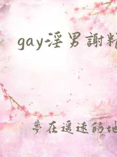 gay淫男谢精