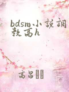bdsm小说调教高h
