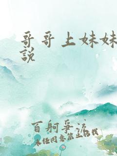 哥哥上妹妹的小说