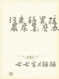 13岁的男孩还尿床怎么办