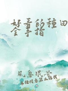 好看的种田文无金手指