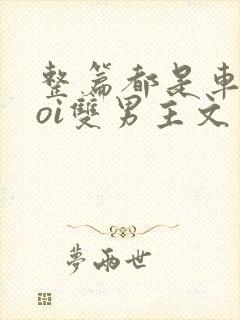 整篇都是车的doi双男主文