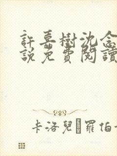 许嘉树沈念溪小说免费阅读最新章节